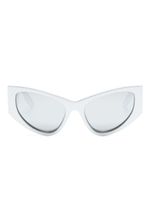 Balenciaga Eyewear lunettes de soleil à monture en D - Argent
