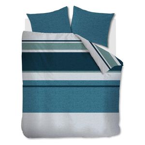 Beddinghouse Flanel Dekbedovertrek Laila - Blauw - Lits-jumeaux 240x200/220 cm