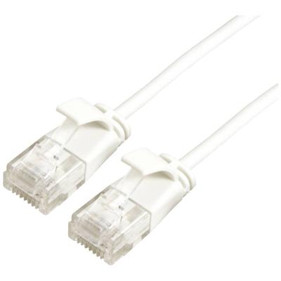 ROLINE UTP Data Center Patchkabel Cat.6A (Class EA), LSOH, extra dun, wit, 1 m
