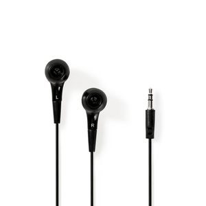 Wired Headphones | 1.2m Round Cable | In-Ear | Black