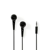 Wired Headphones | 1.2m Round Cable | In-Ear | Black - thumbnail