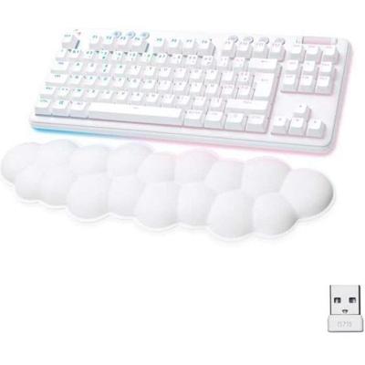 Logitech G - Gaming Toetsenbord - G715 Lineair Draadloos Mechanisch (GX Rood) met Polssteun - White Mist