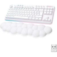Logitech G - Gaming Toetsenbord - G715 Lineair Draadloos Mechanisch (GX Rood) met Polssteun - White Mist