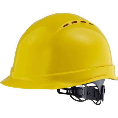 Opsial Headsafe veiligheidshelm met draaiknop geel
