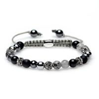 Karma Armband Spiral Thrill-Seeker Grey Crystal