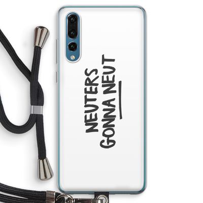 Neuters: Huawei P20 Pro Transparant Hoesje met koord
