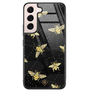Samsung Galaxy S22 glazen hardcase - Bee yourself
