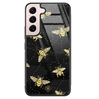 Samsung Galaxy S22 glazen hardcase - Bee yourself