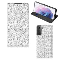 Samsung Galaxy S21 Plus | Hoesje met Magneet | Stripes Dots