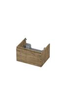 Onderkast INK 1 lade greeploos met houten keerlijst 60 cm x 45 cm x 35 cm Naturel eiken 1257503