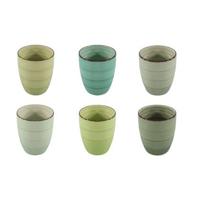 Studio Tavola Bekers Summer Green 350 ml - 6 stuks