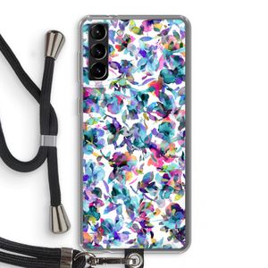 Hibiscus Flowers: Samsung Galaxy S21 Plus Transparant Hoesje met koord