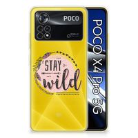 Xiaomi Poco X4 Pro 5G Telefoonhoesje met Naam Boho Stay Wild