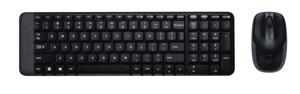 Logitech Wireless Combo MK220 toetsenbord Inclusief muis Kantoor RF Draadloos QWERTY US International Zwart