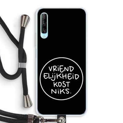 Vriendelijkheid: Huawei P Smart Pro Transparant Hoesje met koord