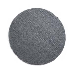 Nordic Weavers Rond wollen vloerkleed Lett - staalblauw - 120 cm rond