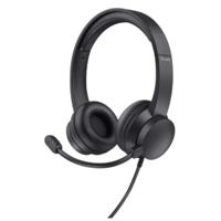 Hoofdtelefoon met microfoon Trust HS-150 Zwart - thumbnail