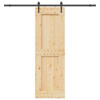 Schuifdeur met beslag 70x210 cm massief grenenhout