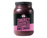 Smokey Goodsness Smokey's finest bbq saus 500ml Smokey Goodsness Smokey's finest bbq saus 500ml