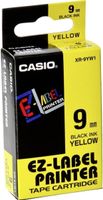 Casio XR-9YW1 Labeltape Tapekleur: Geel Tekstkleur: Zwart 9 mm 8 m