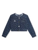 Michael Kors Kids veste en jean à logo imprimé - Bleu - thumbnail