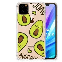 Apple iPhone 11 Pro Max Stevig Bumper Hoesje Avocado Singing - thumbnail