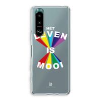 Het Leven Is Mooi: Sony Xperia 5 III Transparant Hoesje