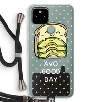 Avo Good Day: Pixel 5 Transparant Hoesje met koord