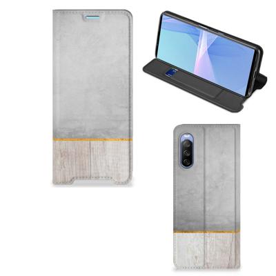 Sony Xperia 10 III Book | Wallet Case | Wood Concrete