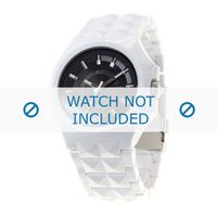 Diesel horlogeband DZ1645 Kunststof / Plastic Wit 26mm