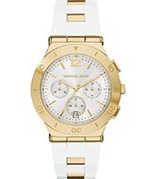 Horlogeband Michael Kors MK6171 Silicoon Wit 22mm
