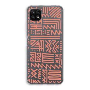 Marrakech Pink: Samsung Galaxy A22 5G Transparant Hoesje