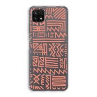Marrakech Pink: Samsung Galaxy A22 5G Transparant Hoesje