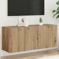 Tv-meubel wandgemonteerd 100x30x41 cm artisanaal eikenkleurig
