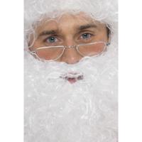 Kerstman bril - zilver montuur - volwassenen - kerstmannen accessoires - thumbnail