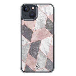 iPhone 13 mini hybride hoesje - Stone grid