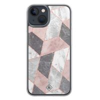 iPhone 13 mini hybride hoesje - Stone grid