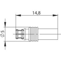 Telegärtner 100025160 100025160 SMP-connector Koppeling, recht 50 Ω 1 stuk(s)