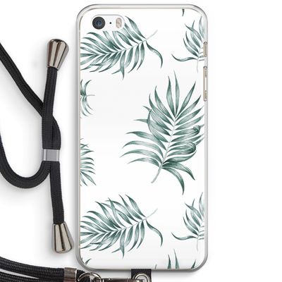 Simple leaves: iPhone 5 / 5S / SE Transparant Hoesje met koord