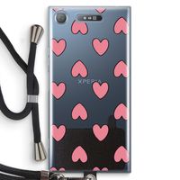 Ondersteboven verliefd: Sony Xperia XZ1 Transparant Hoesje met koord