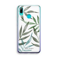 Tropical watercolor leaves: Huawei P Smart (2019) Transparant Hoesje