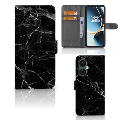 OnePlus Nord CE 3 Lite | Bookcase | Marmer Zwart - Origineel Cadeau Vader