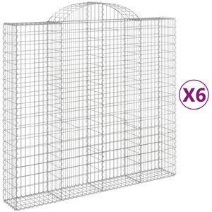 The Living Store Tuinschanskorf - 200 x 50 x 180/200 cm - Stabiele constructie - Versterkte schanskorfhaken -