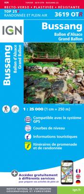 Wandelkaart - Topografische kaart 3619OTR Bussang - La Bresse | IGN - Institut Géographique National