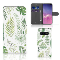 Samsung Galaxy S10 Plus Hoesje Leaves - thumbnail
