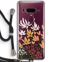 Painted wildflowers: HTC U12+ Transparant Hoesje met koord