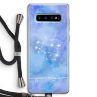 Sterrenbeeld - Licht: Samsung Galaxy S10 Plus Transparant Hoesje met koord