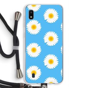 Margrietjes: Samsung Galaxy A10 Transparant Hoesje met koord