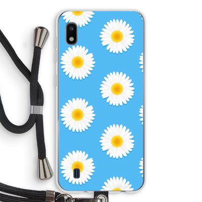 Margrietjes: Samsung Galaxy A10 Transparant Hoesje met koord