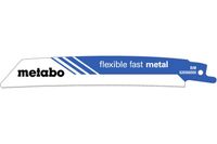 Metabo Accessoires Reciprozaagbladen | "Flexible Fast Metal" | (5 st.) | BiM | 150x1.4mm | curved - 626566000 - thumbnail